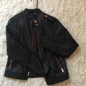 Faux leather jacket